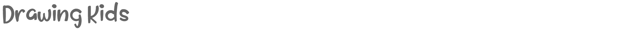 Sample characters Drawing Kids Font